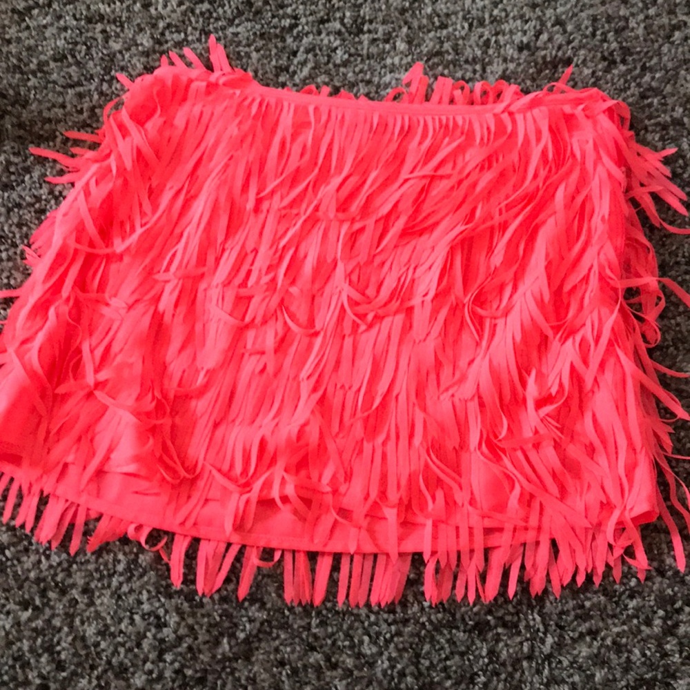 Neon mini skirt